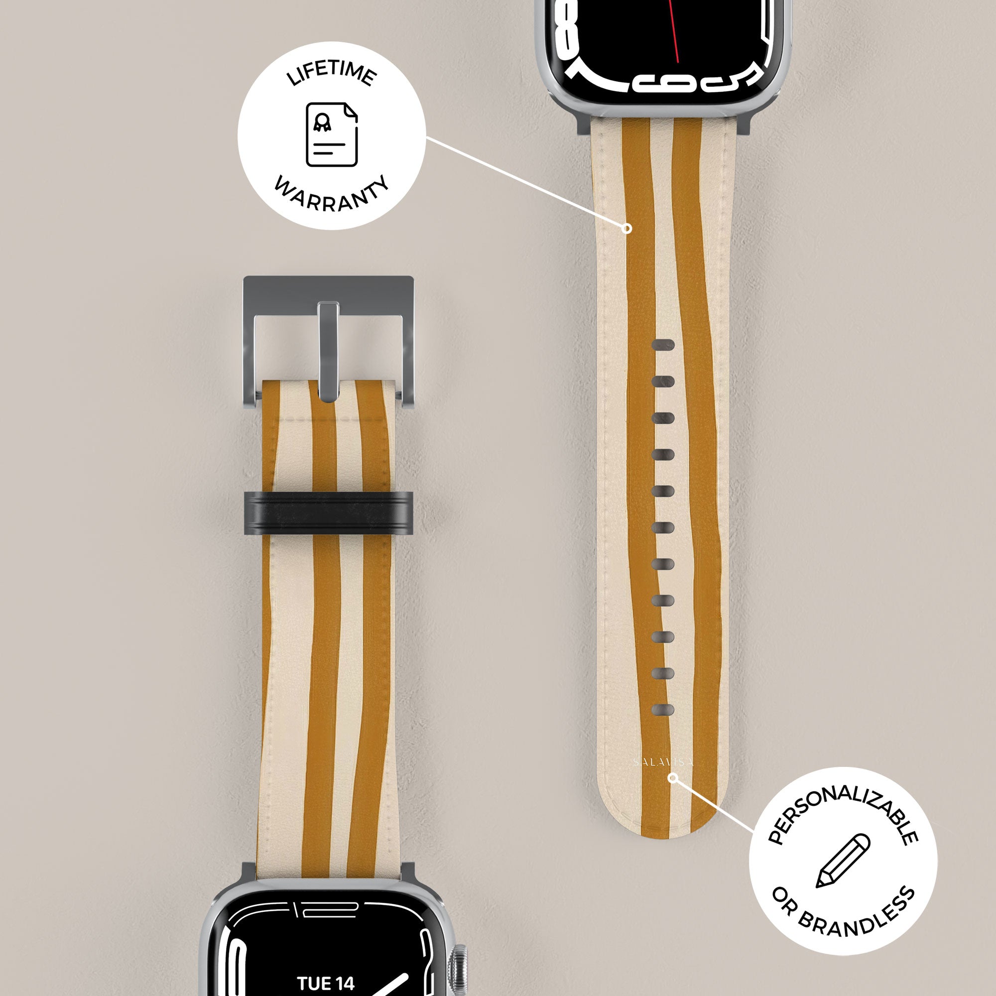 Wonky Mustard Apple Watch Band — view 7