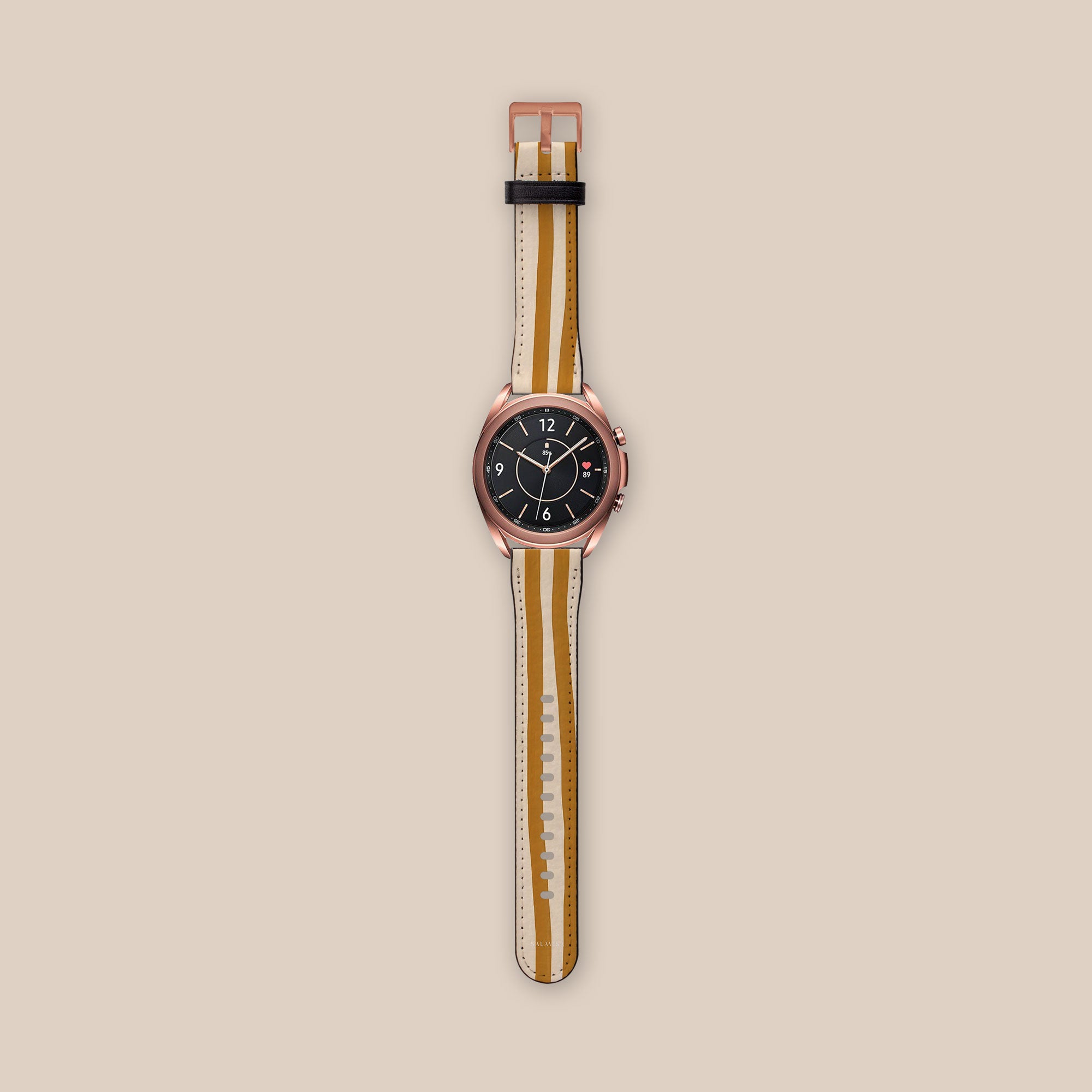 Wonky Mustard Galaxy Watch Band — view 3 — Salavisa
