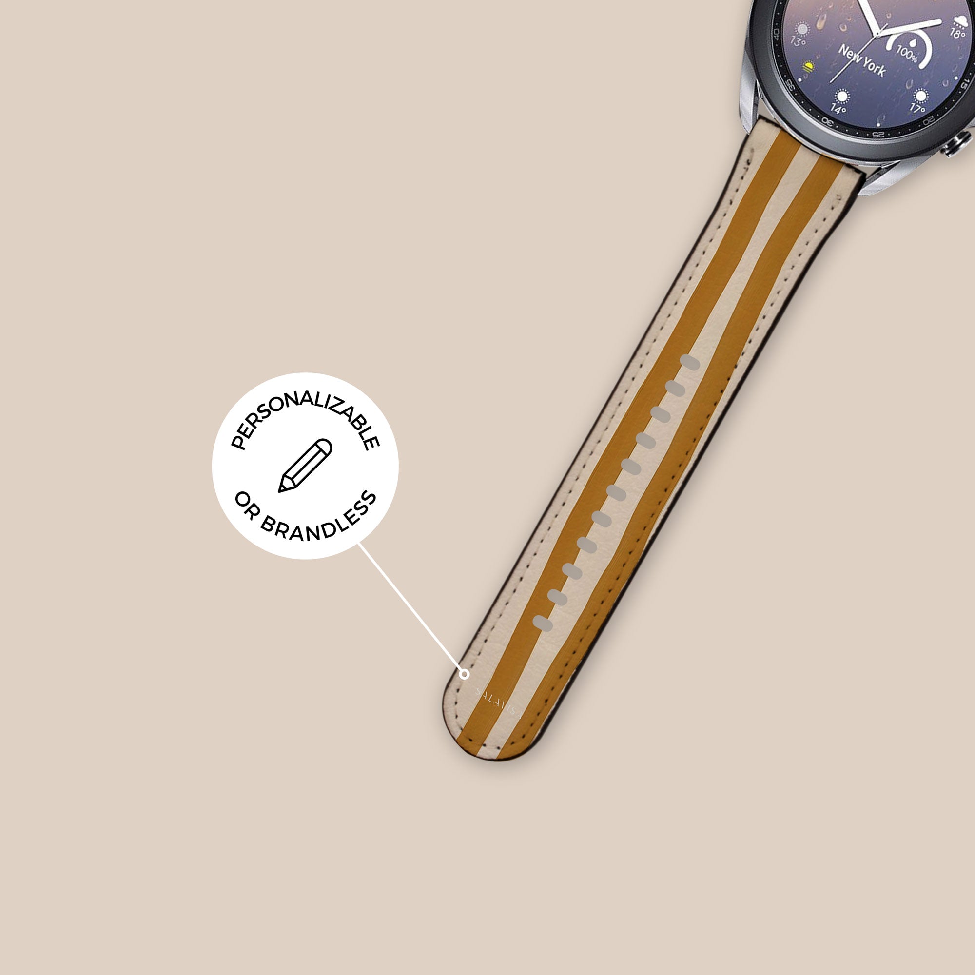 Wonky Mustard Galaxy Watch Band — view 5 — Salavisa
