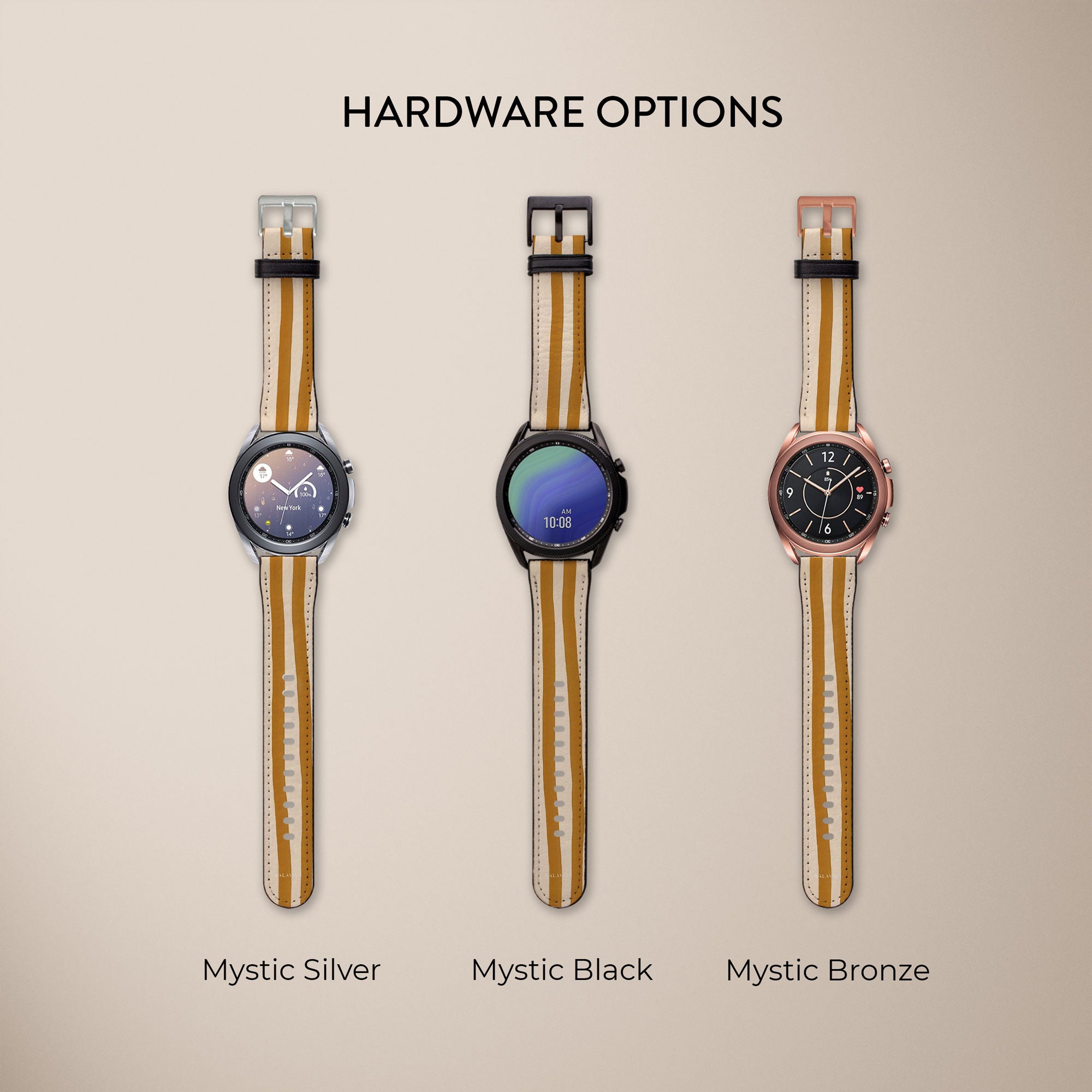 Wonky Mustard Galaxy Watch Band — view 6 — Salavisa