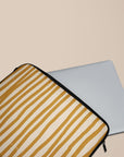 Wonky Mustard Laptop Sleeve — view 4
