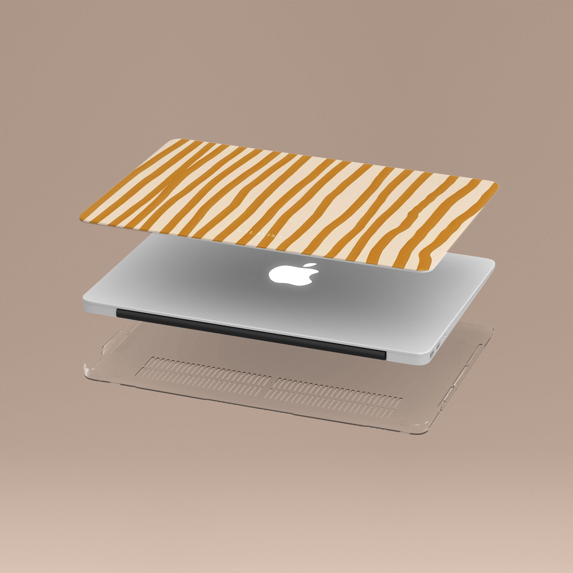 Wonky Mustard MacBook Case — view 5 — Salavisa