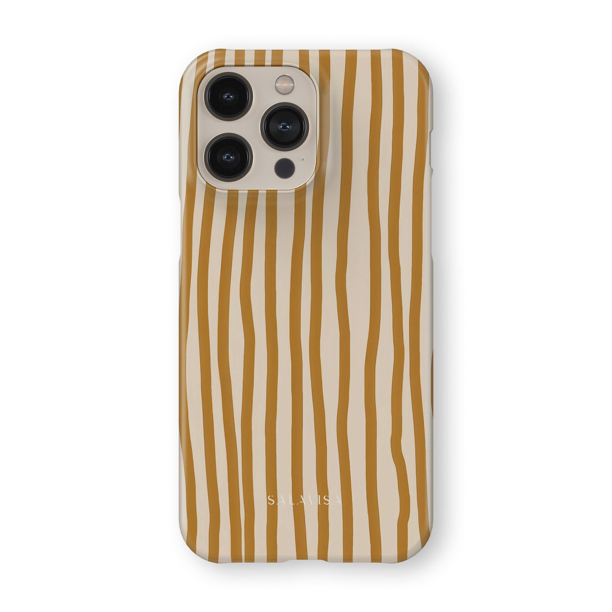 Wonky Mustard Phone Case — front view — Salavisa