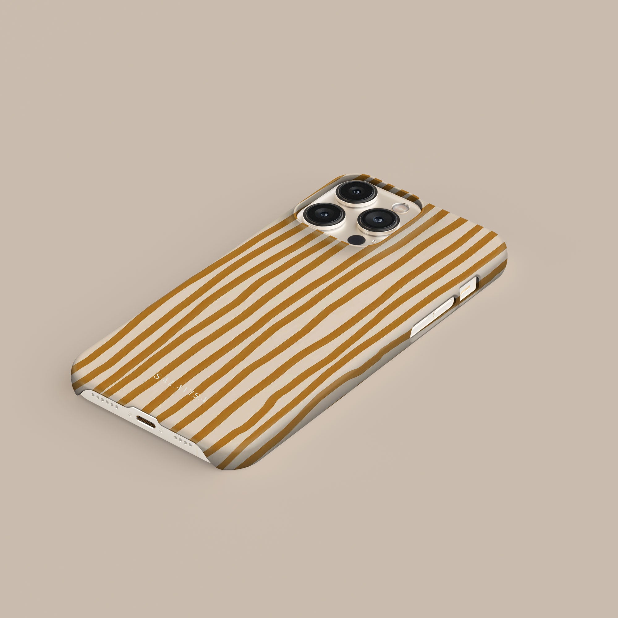 Wonky Mustard Phone Case — side profile — Salavisa