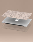 Rose Pink Topographic MacBook Case MacBook Cases - SALAVISA