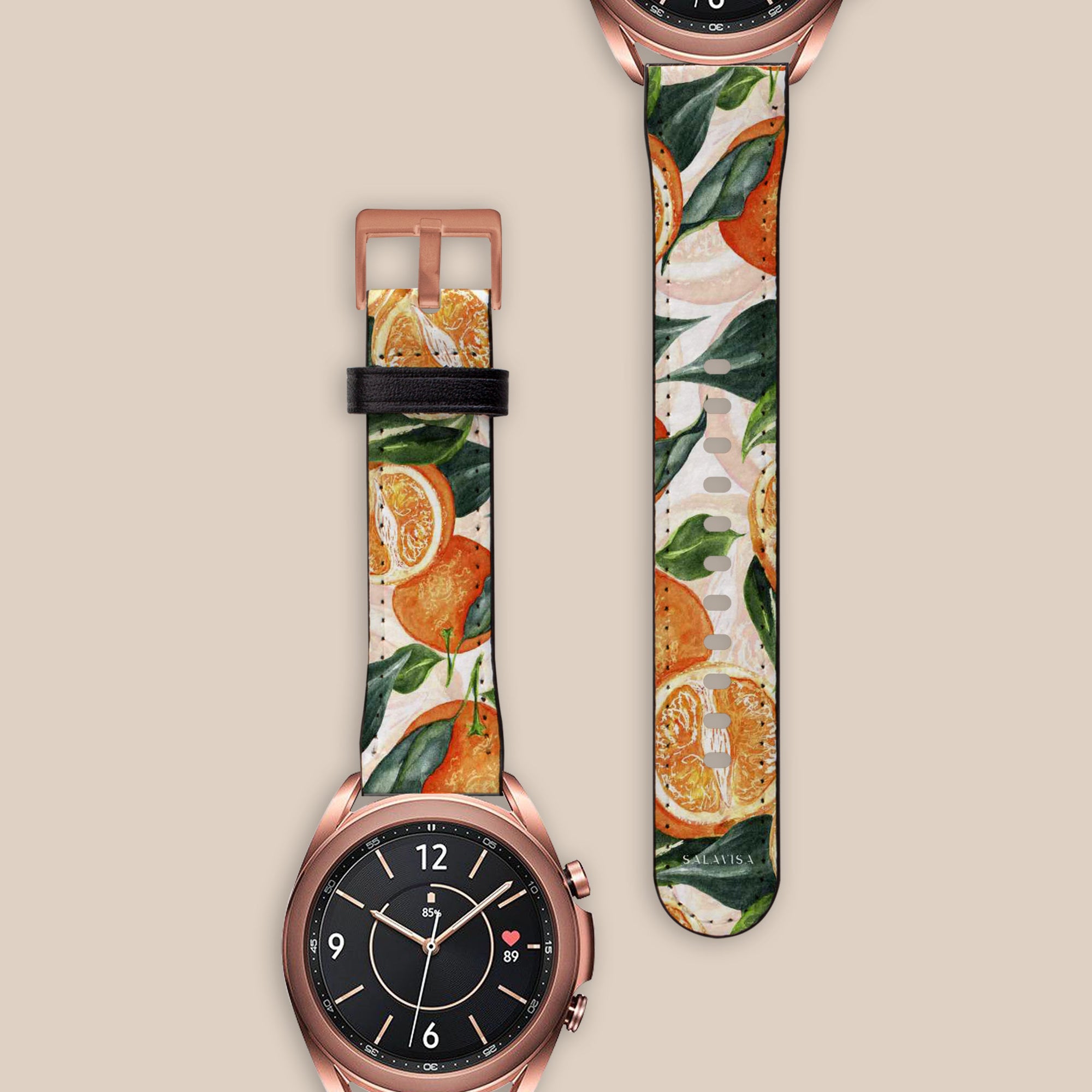 Orange Clementines Galaxy Watch Band Samsung Galaxy Watch Band - SALAVISA