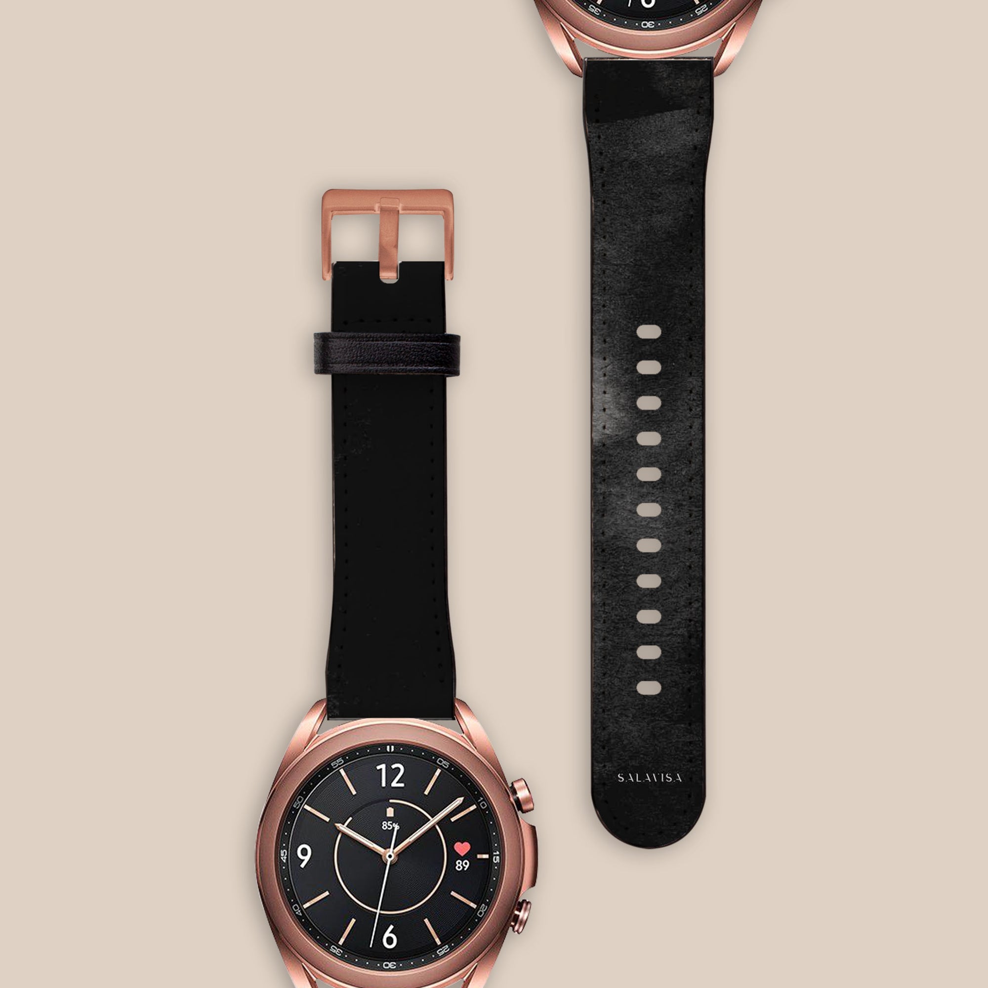 Black Watercolor Galaxy Watch Band Samsung Galaxy Watch Band - SALAVISA