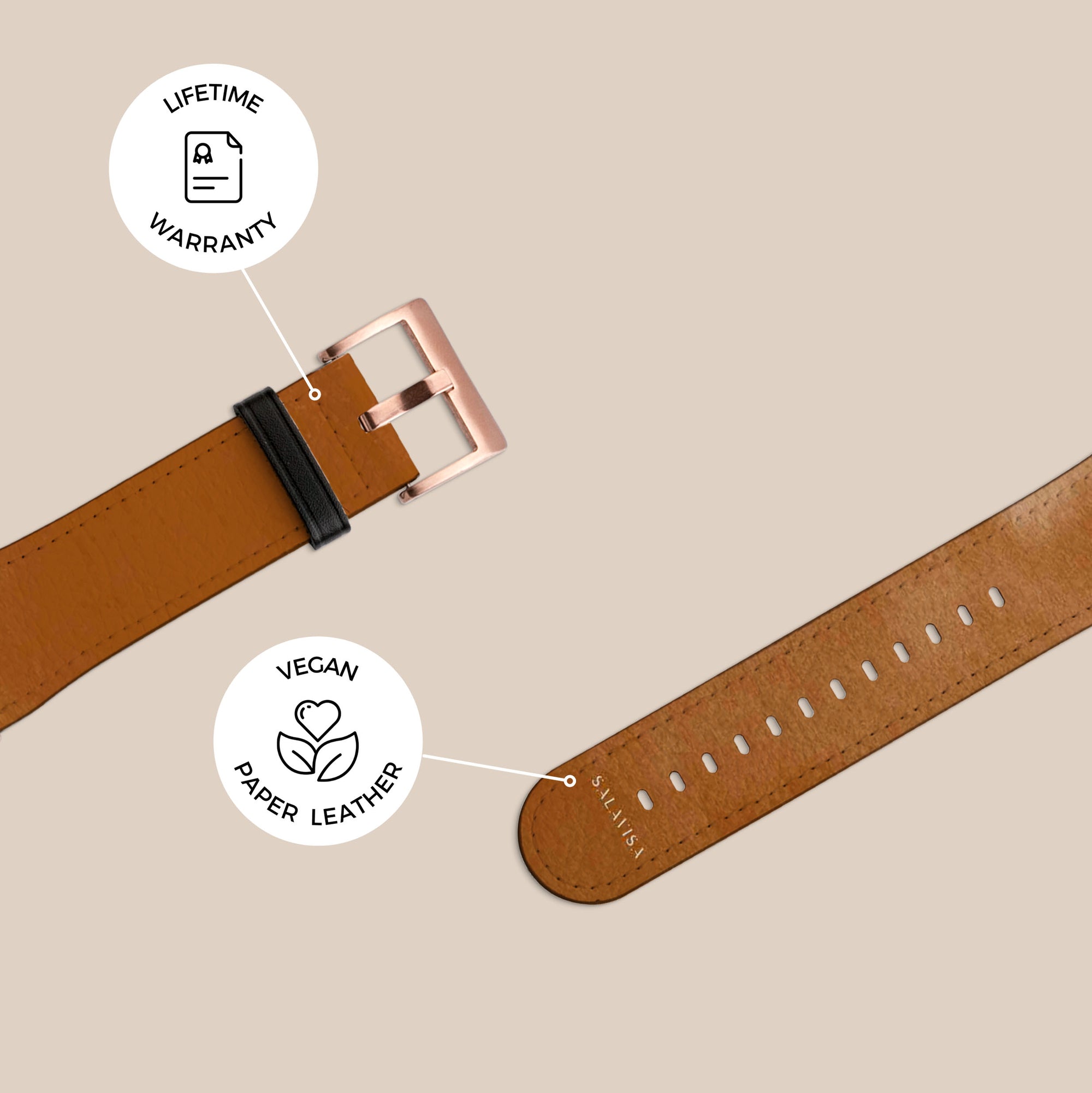 Burnt Orange Aesthetic Galaxy Watch Band Samsung Galaxy Watch Band - SALAVISA