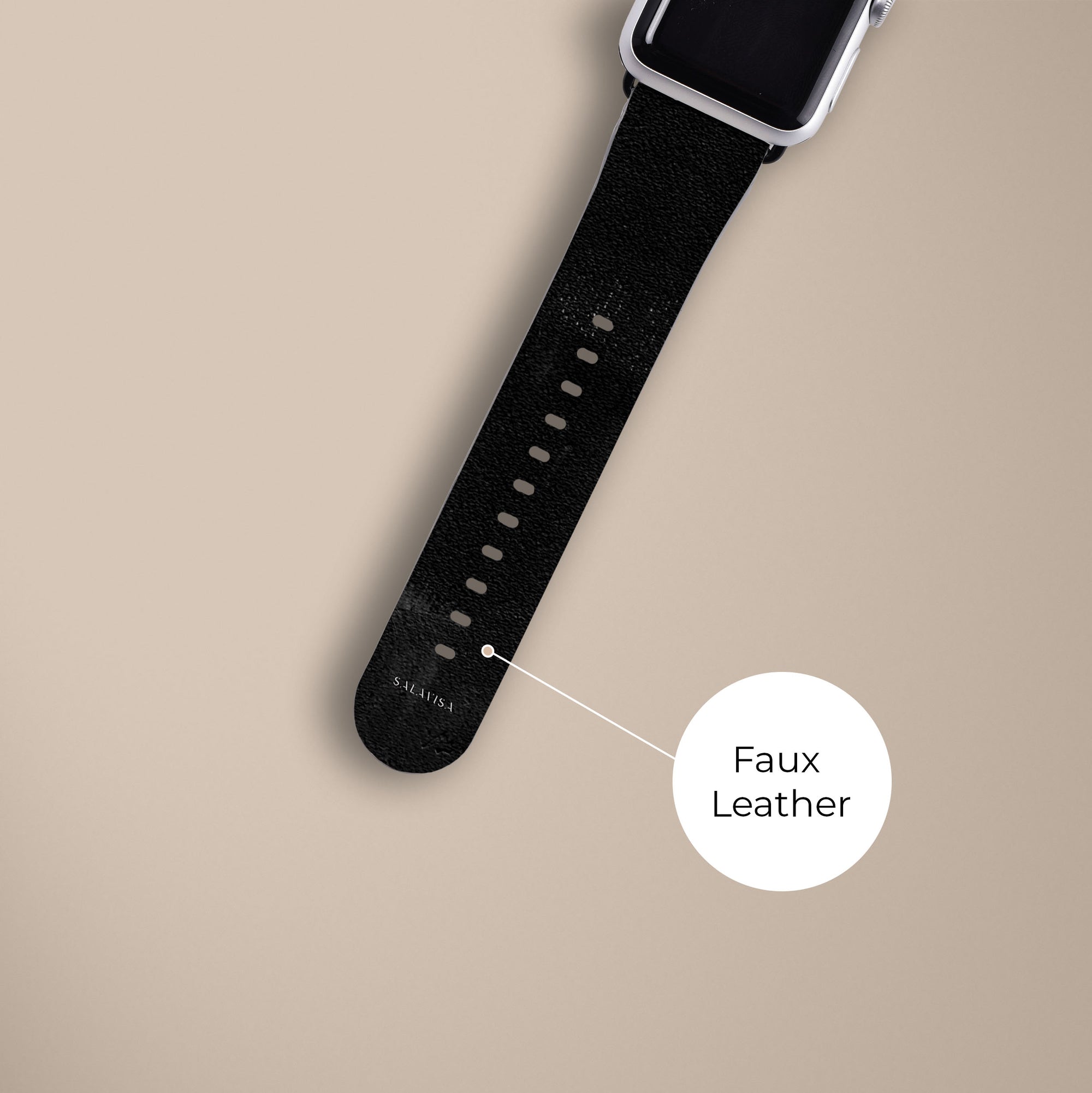 Black Clay Watch Srap Apple Watch Bands - SALAVISA