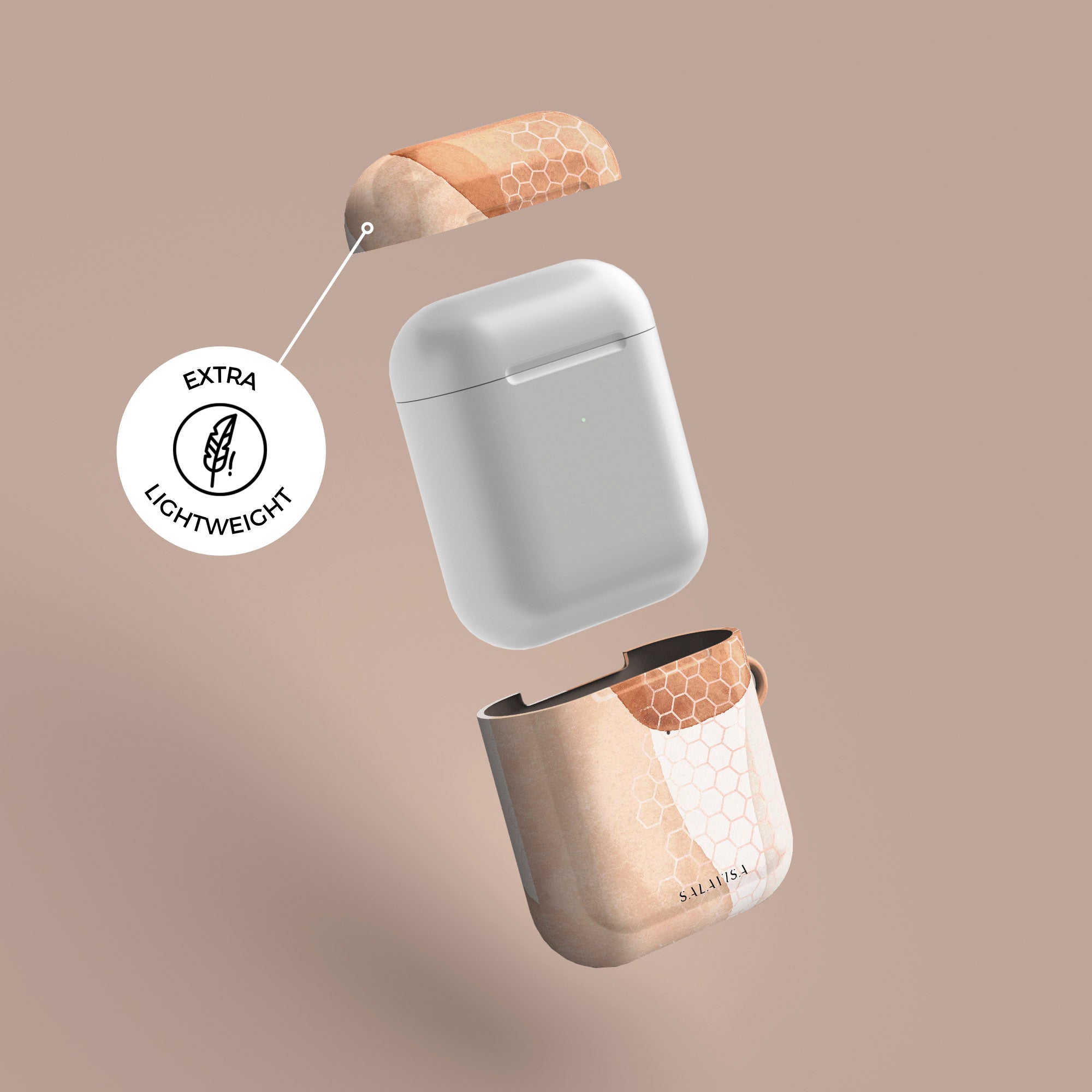 Beige Aesthetic AirPods Case