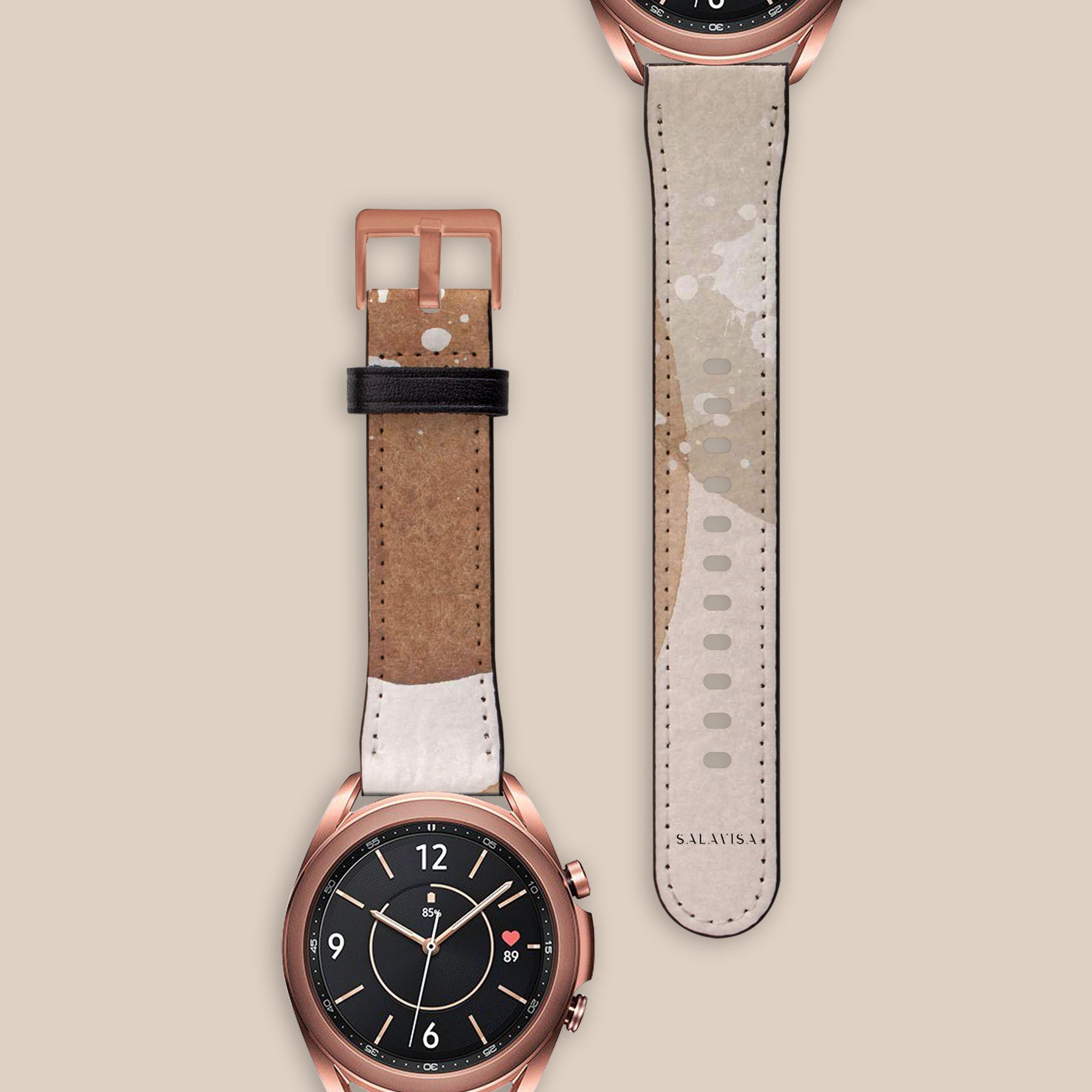 Beige Crush Galaxy Watch Band Samsung Galaxy Watch Band - SALAVISA