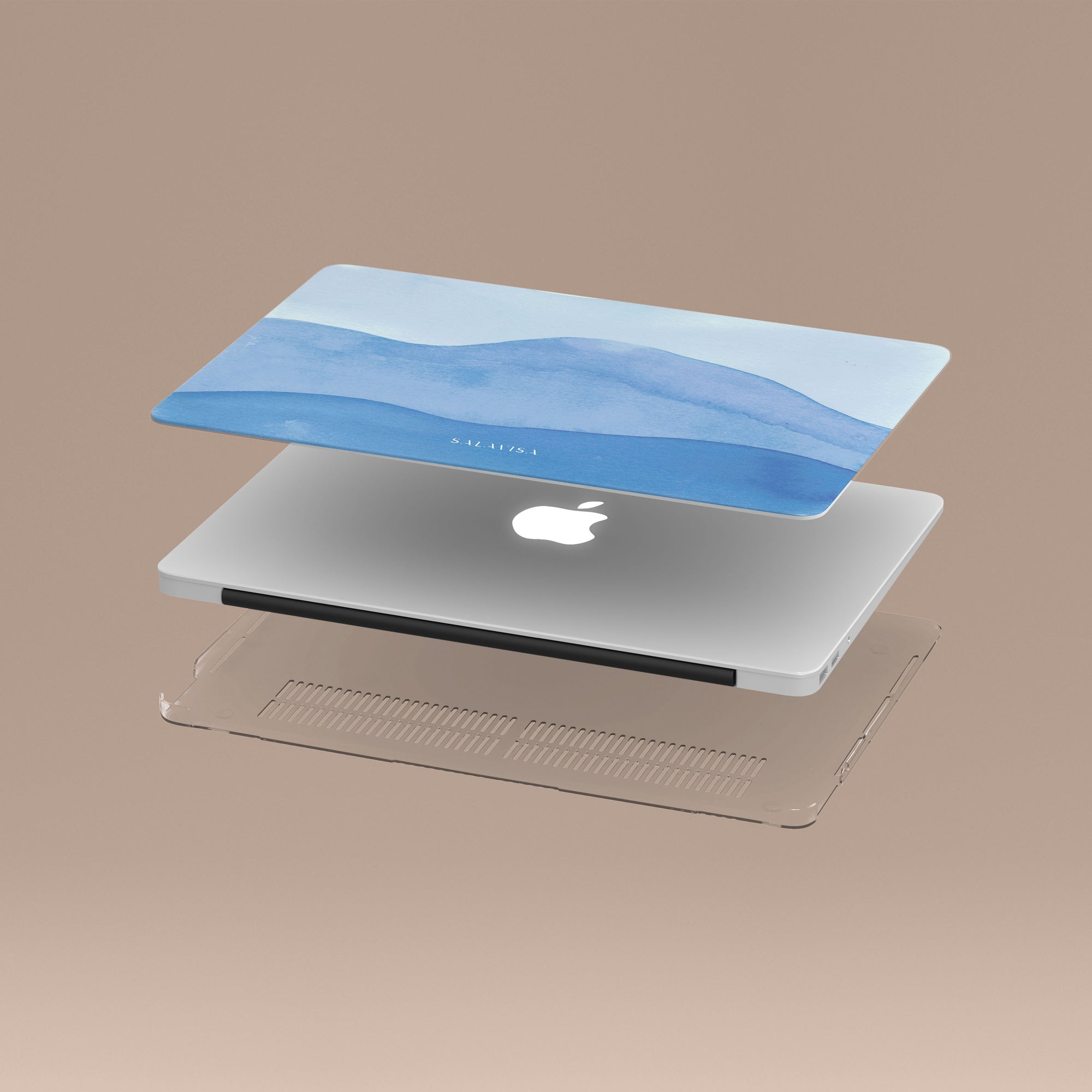 Ocean Blue Watercolor MacBook Case MacBook Cases - SALAVISA