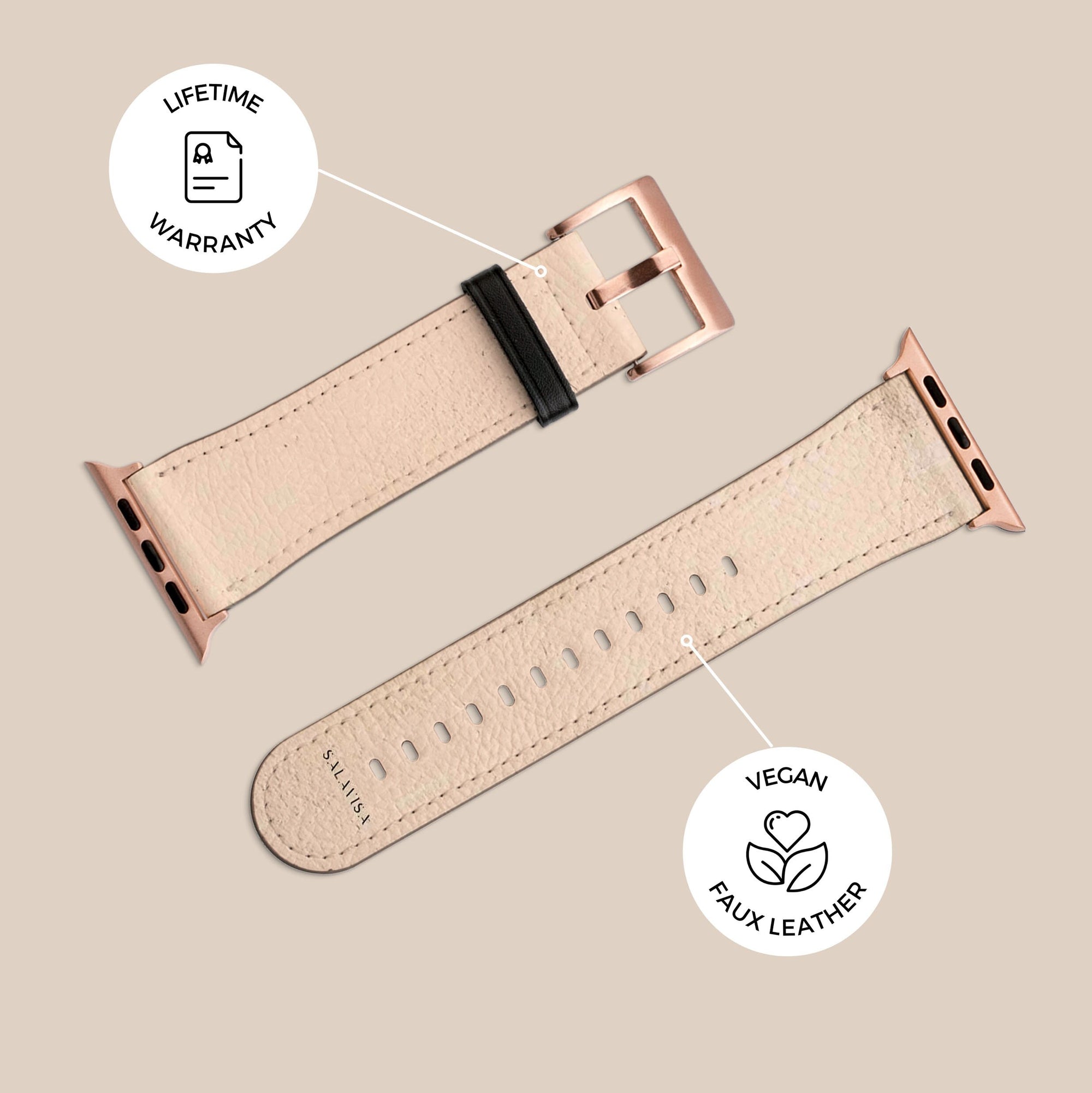 Rose Beige Clay Apple Watch Band Apple Watch Bands - SALAVISA